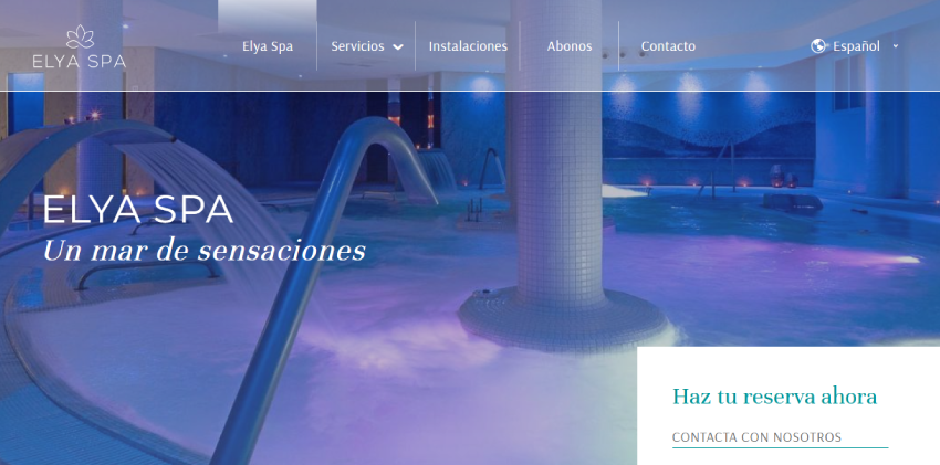 Web para Elia Spa, desarrollada a medida con HTML, CSS y JS por David Méndez.